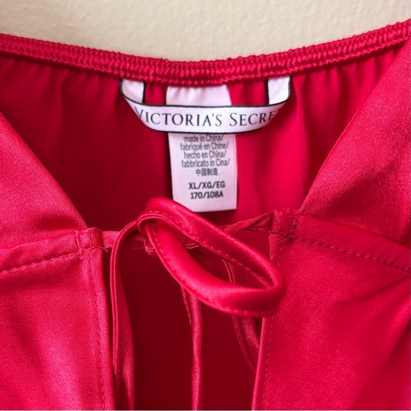 Victoria’s Secret| NEW VS 2-Piece Red Lace Trim Satin Cami Set Sz XL NWOT - Picture 5 of 7